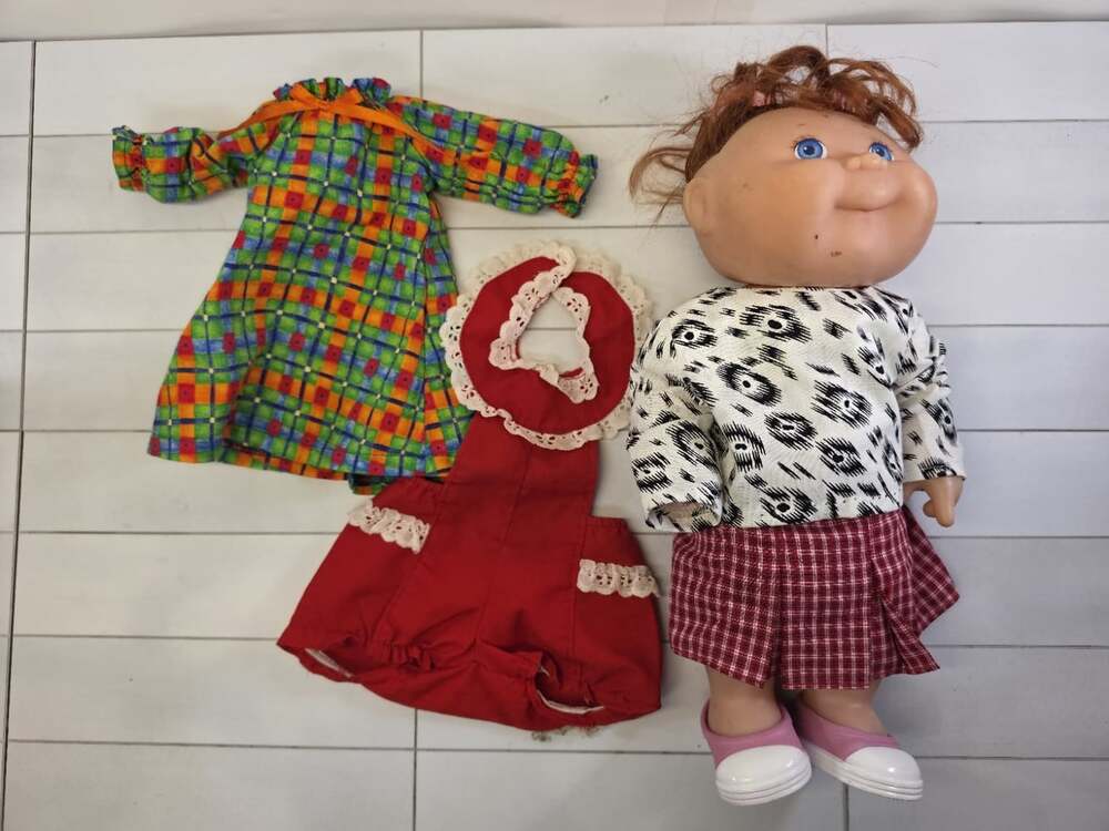 Cabbage Patch Kids 1995 Mattel Curly Red Hair Blue Eyes Girl Small Baby Doll